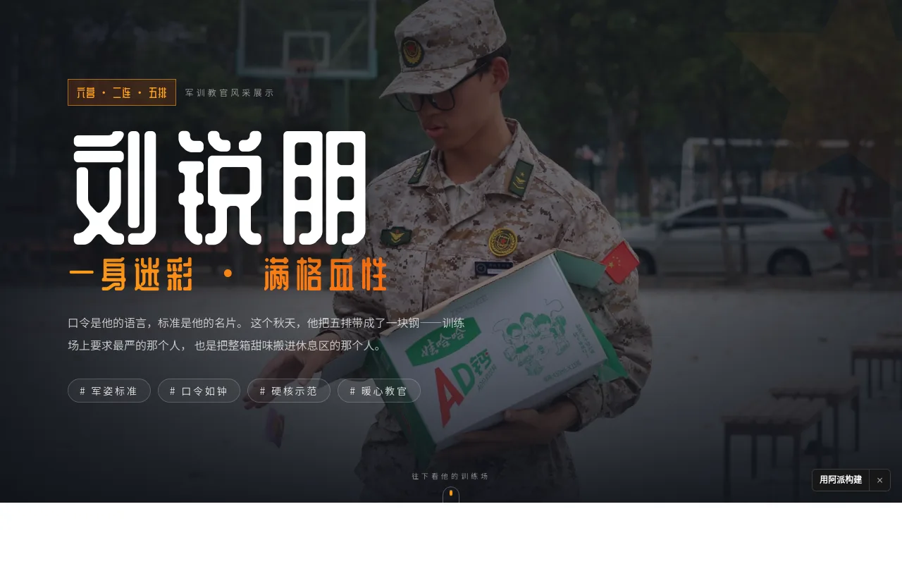 刘锐朋教官风采展示页 的封面