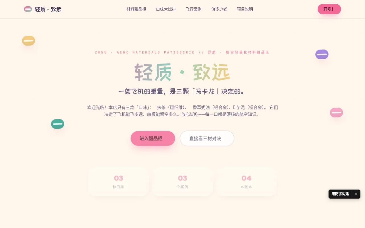 航空轻量化材料科普平台 的封面